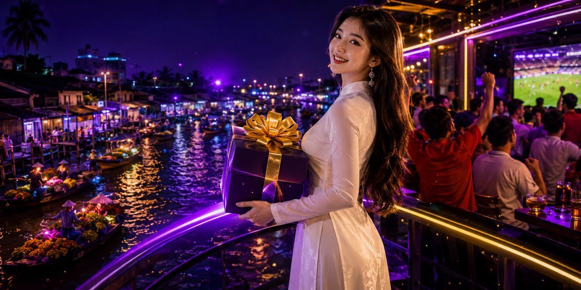 Người dùng Cần Thơ trong trang phục áo dài tham gia giải trí casino và jackpot