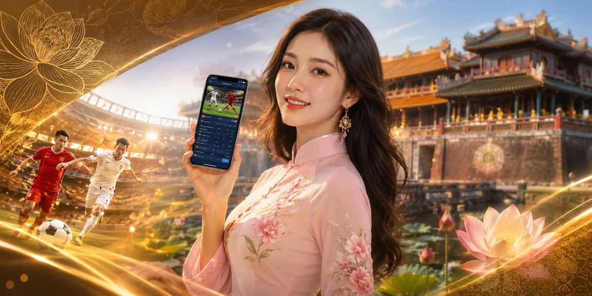 Người dùng tại Huế tham gia cá cược thể thao qua điện thoại trong không gian truyền thống Việt Nam