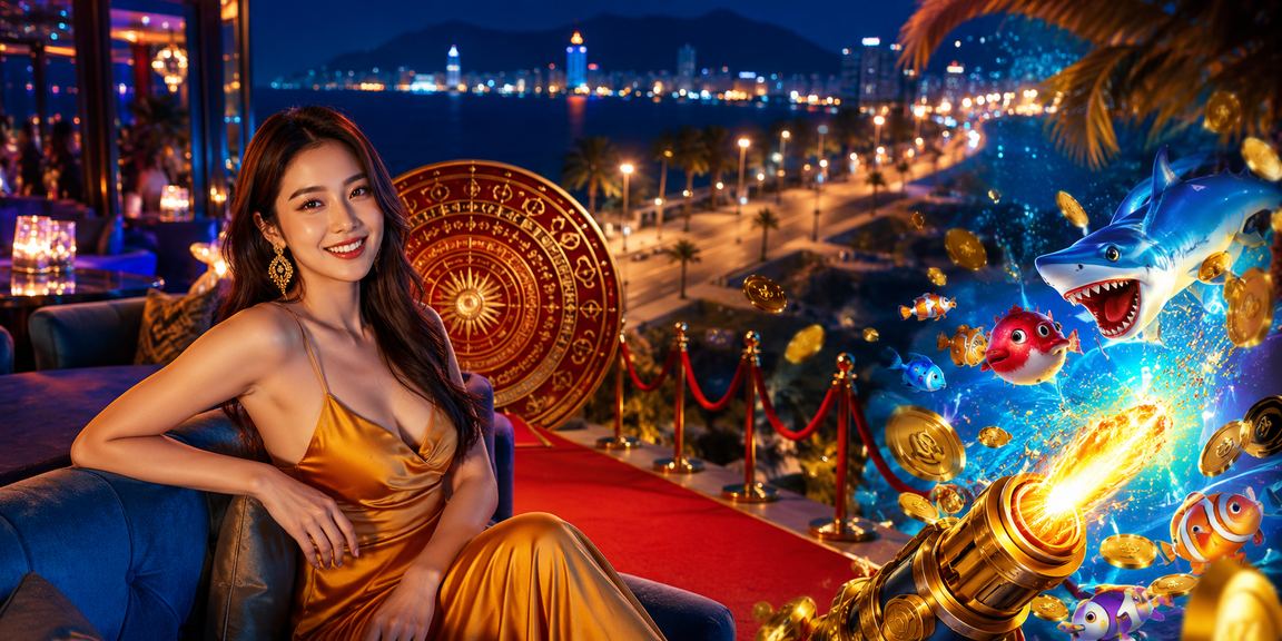 Người dùng Nha Trang trải nghiệm game bắn cá và giải trí trực tuyến bên bờ biển
