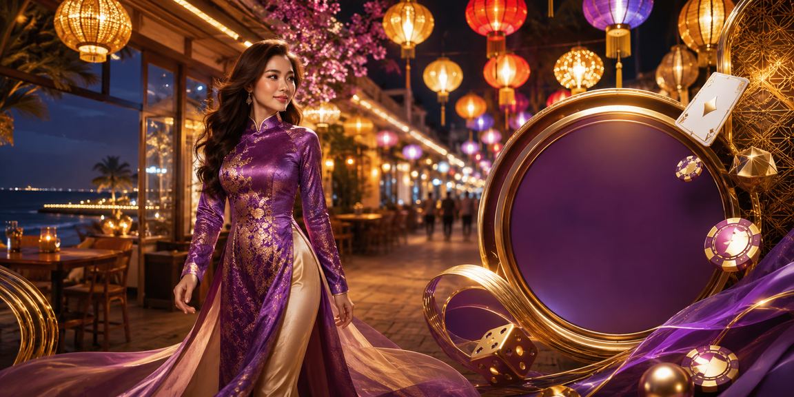 Người dùng VIP tại Vũng Tàu trong trang phục áo dài và thiết bị chơi game